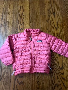 Patagonia Kids Pink Quilted Puffer Jacket